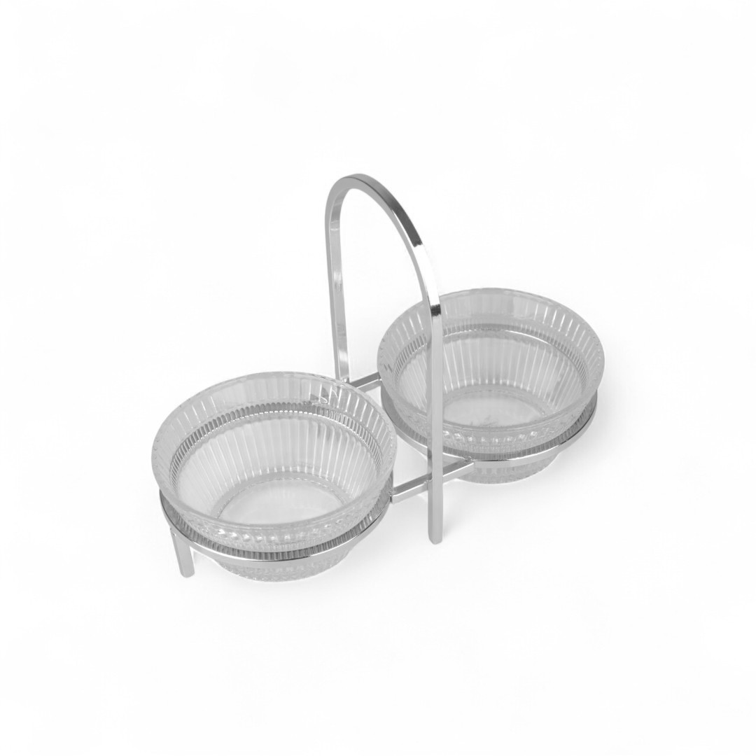 طقم تمرية من سوليتير، طقم 2 حبة مع حامل