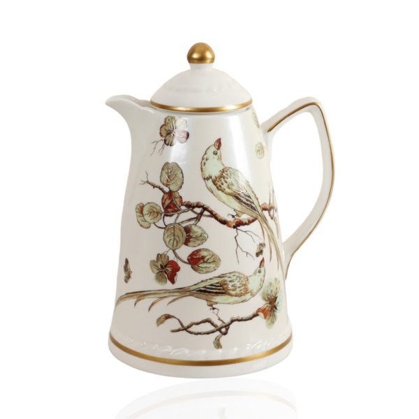 ترمس العصافير بورسلان للشاي والقهوة