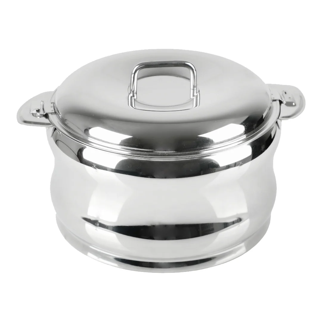 حافظة طعام ماكسيما ستانلس ستيل، لون فضي سادة